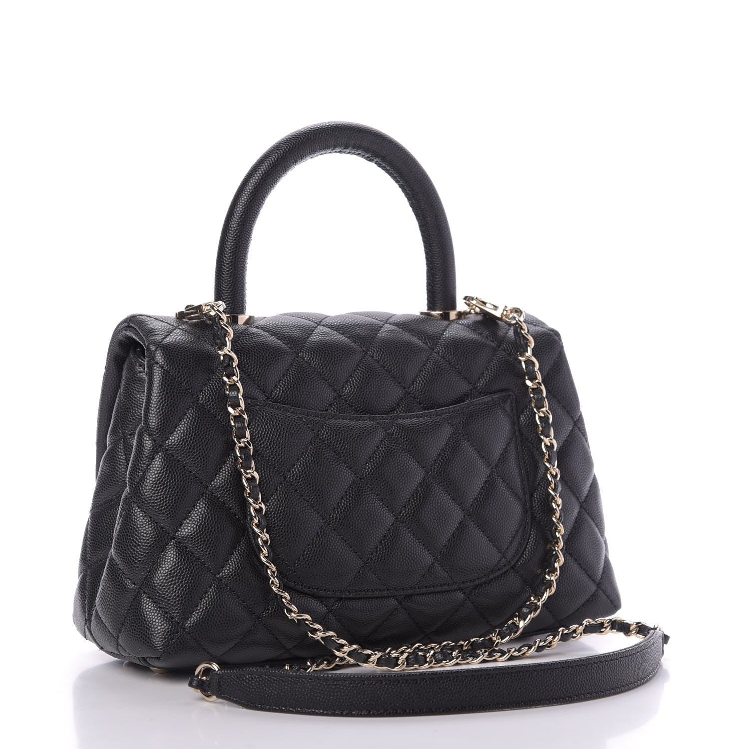 Chanel Caviar Quilted Mini Coco Handle Flap Black 3 of 9