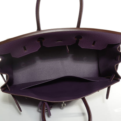 Hermes Fjord Birkin 35 Cassis 19 of 27