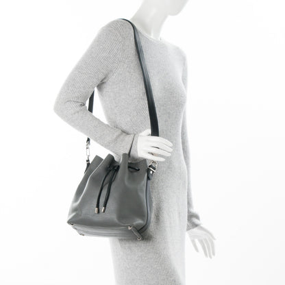 Proenza Schouler Calfskin Buffalo Medium Bucket Bag Grey 2 of 7