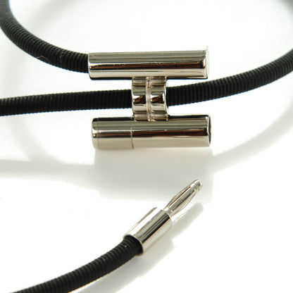 Hermes Double Wrap Cord Tournis Bracelet Black 5 of 7