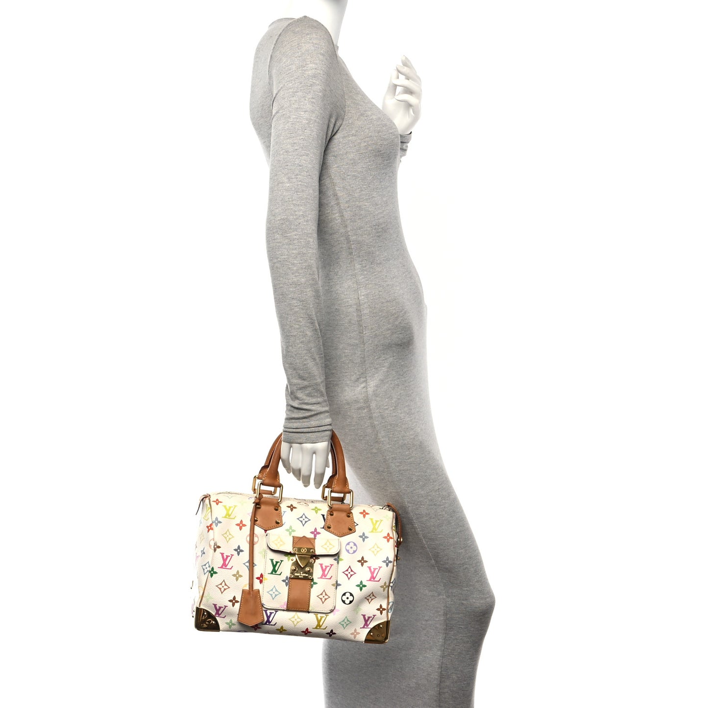 Monogram Multicolor Speedy 30 White