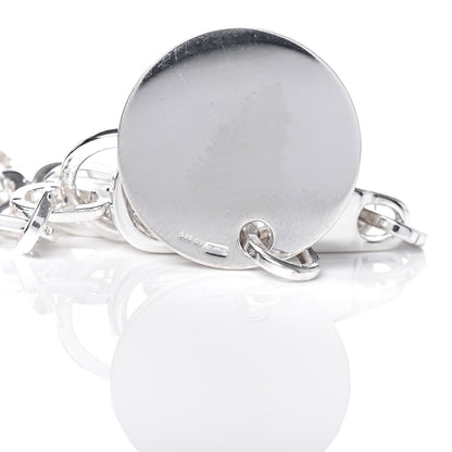 Gucci Sterling Silver Link Round Charm Bracelet 5 of 6
