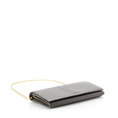 Saint Laurent Chevre Belle de Jour Chain Wallet Grey 5 of 8