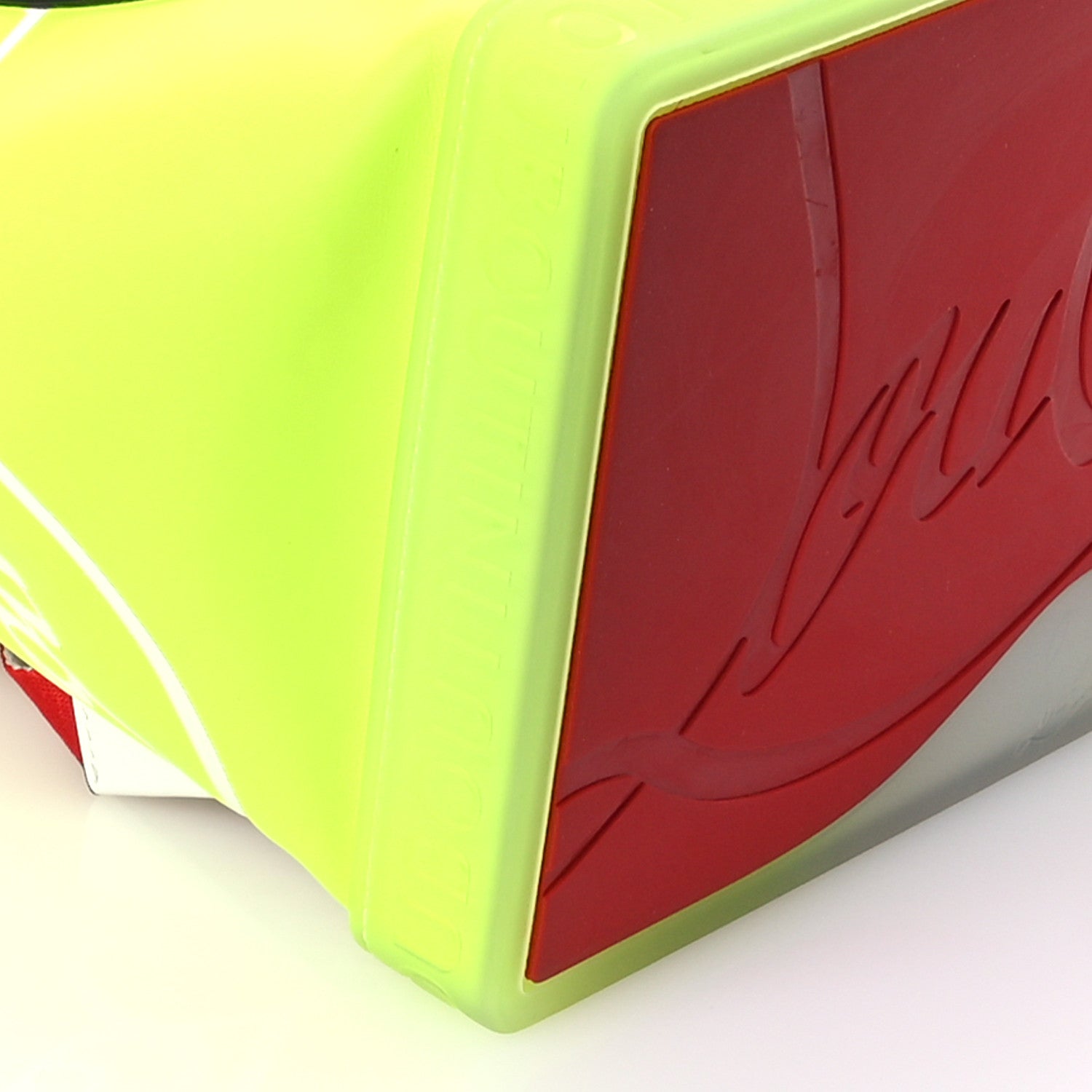 Christian Louboutin Calfskin Explorafunk Backpack Bianco Fluo Yellow 8 of 9