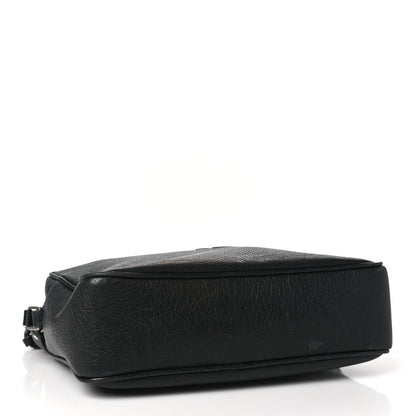 Saint Laurent Lambskin Monogram Embossed Small Lou Camera Bag Black 4 of 14