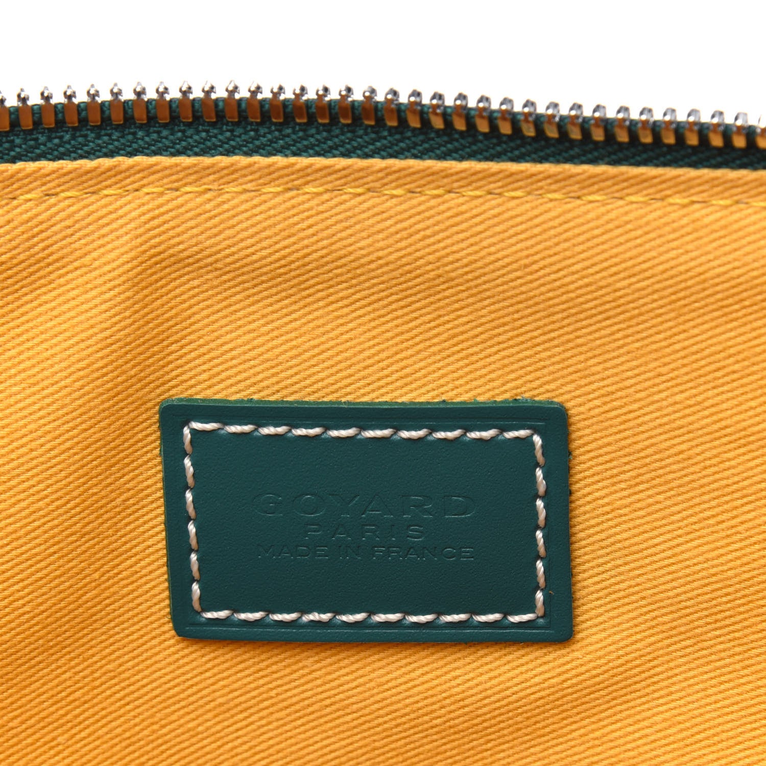 Goyard Goyardine Senat Pochette MM Green 6 of 8