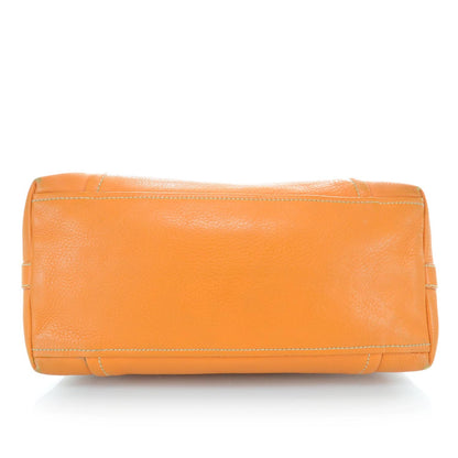 Prada Vitello Daino Leather Tote Orange 5 of 11