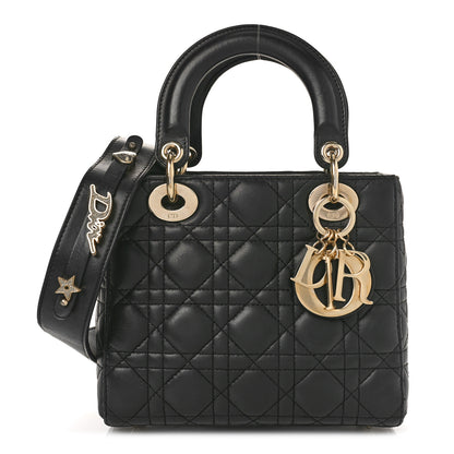 Christian Dior Lambskin Cannage Small My ABCDior Lady Dior Black 1 of 8