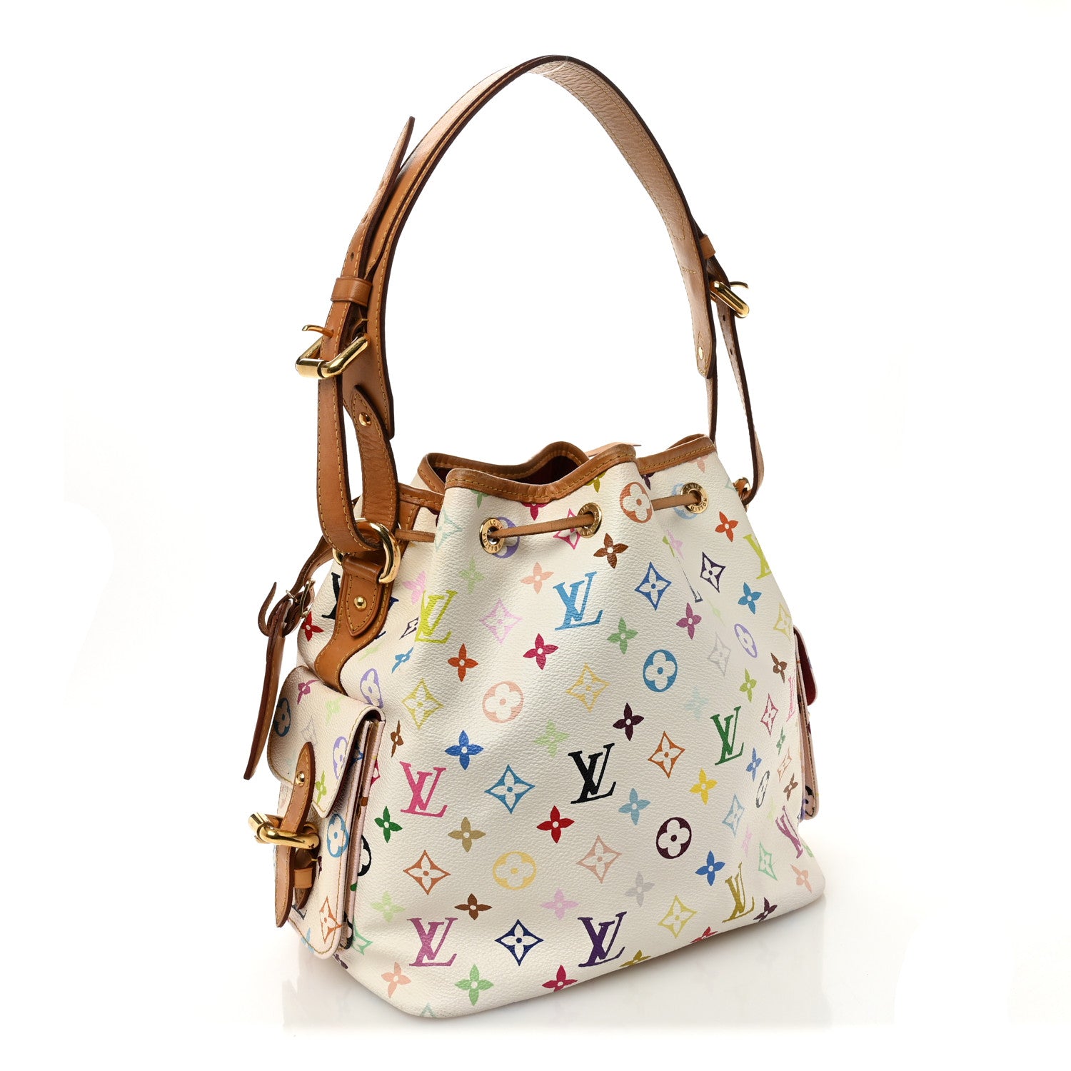 Louis Vuitton Monogram Multicolor Petit Noe White 3 of 10