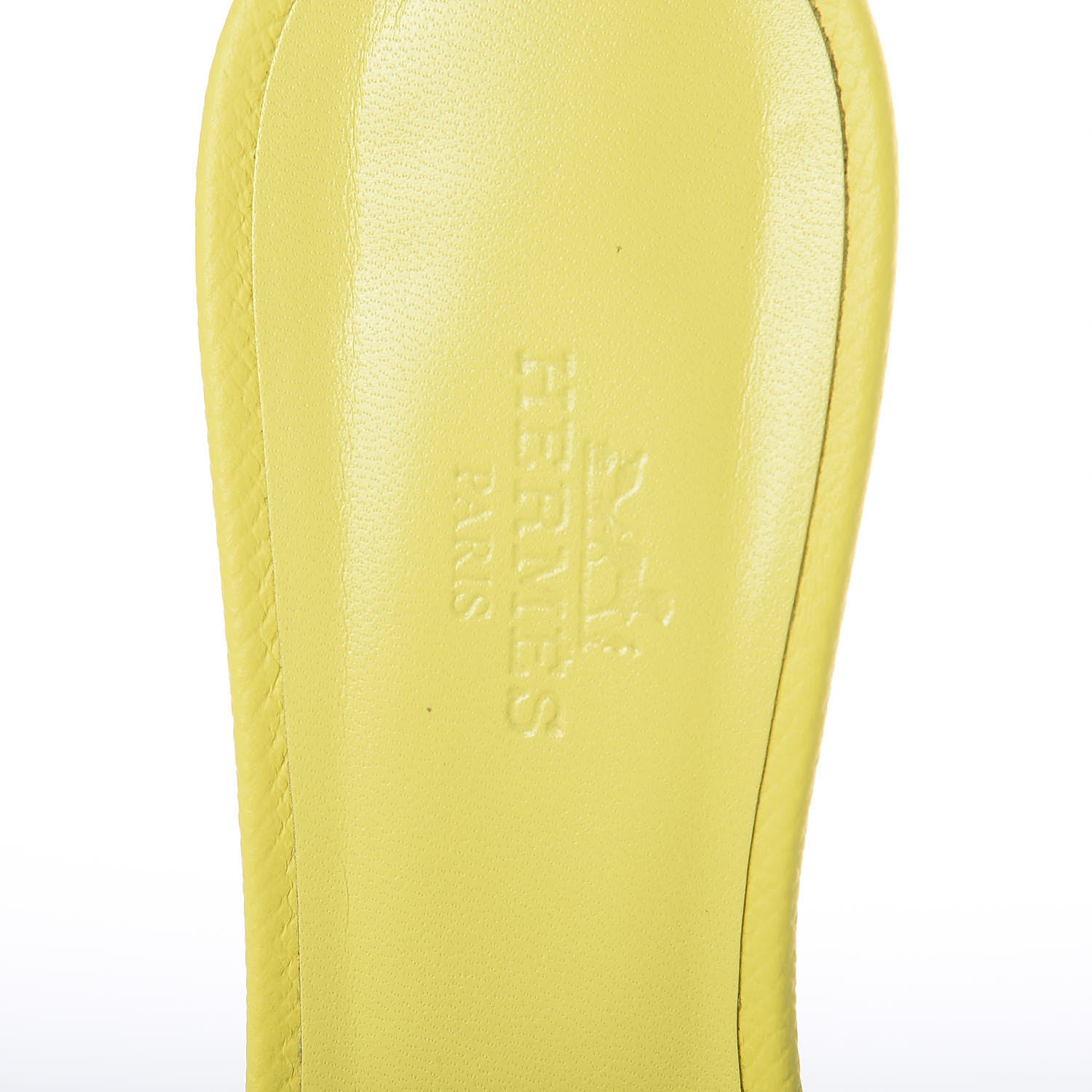 Hermes Epsom Oasis Sandals 37 Jaune Pollen 9 of 16