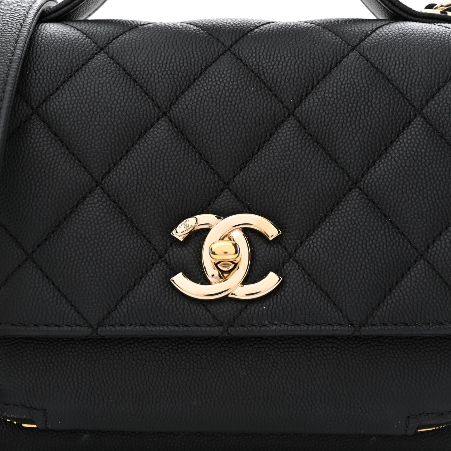 Caviar Quilted Small Business Affinity Flap Black