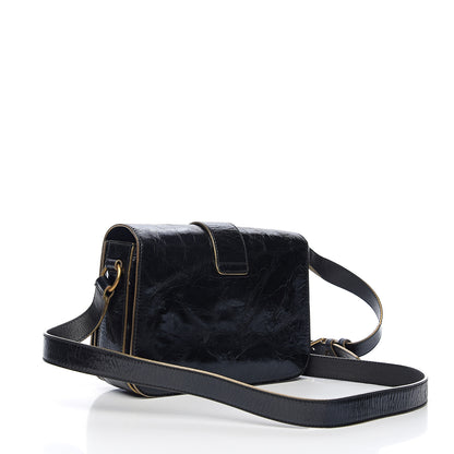 Saint Laurent Patent Crinkled Calfskin Classic Y Satchel Black 2 of 8