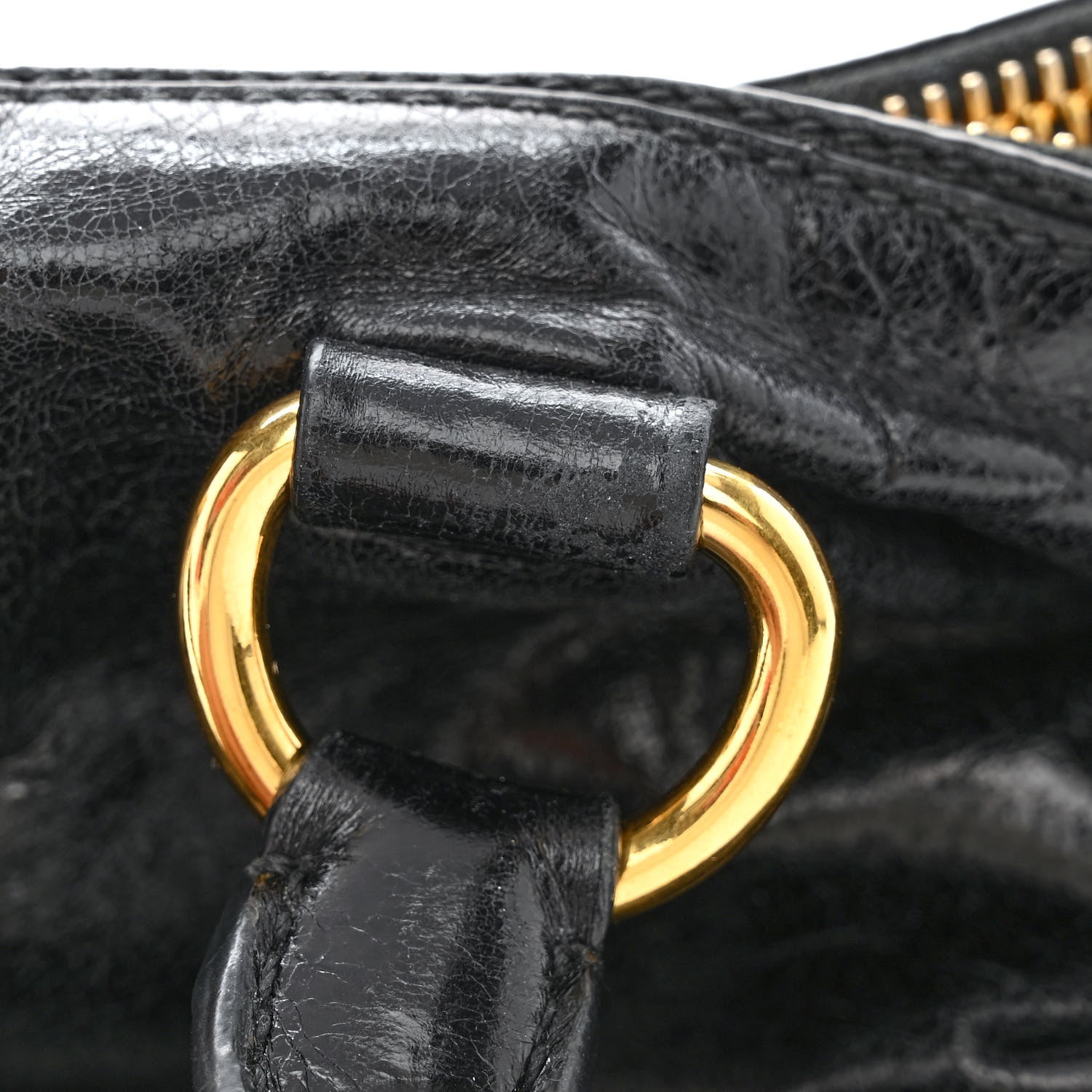 Prada Vitello Shine Shopping Satchel Black 13 of 15