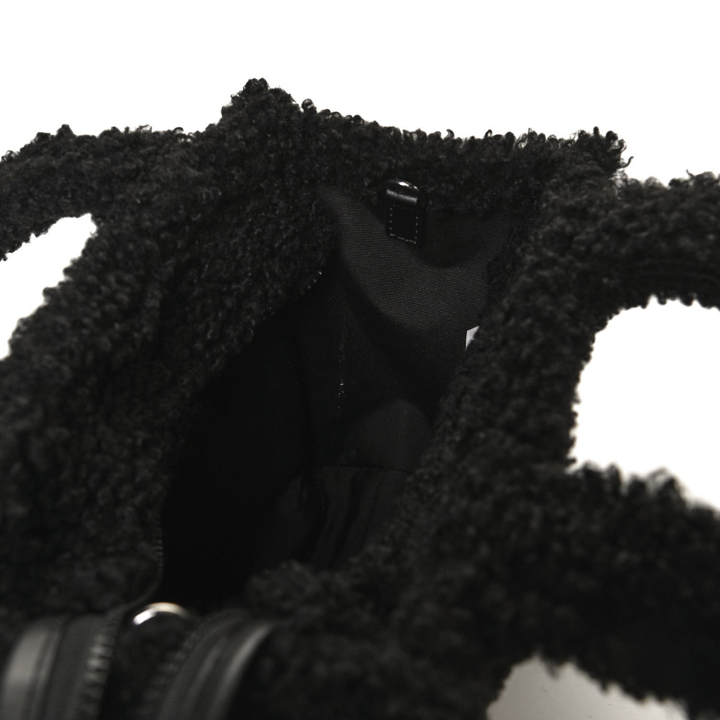 Polyester Cotton The Teddy Traveler Tote Bag Black