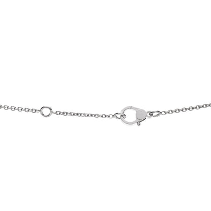 Hermes 18K White Gold Diamond Finesse Pendant Necklace 4 of 5