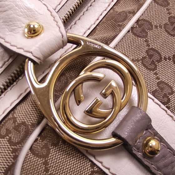 Monogram GG Boston Tote Ivory