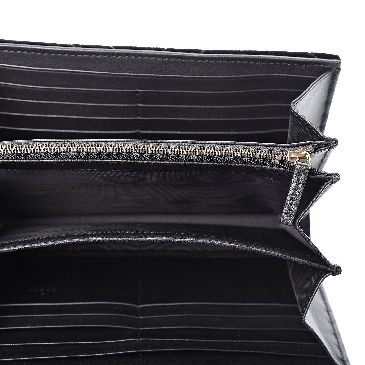 Gucci Velvet Matelasse GG Marmont Chain Wallet Black 4 of 9