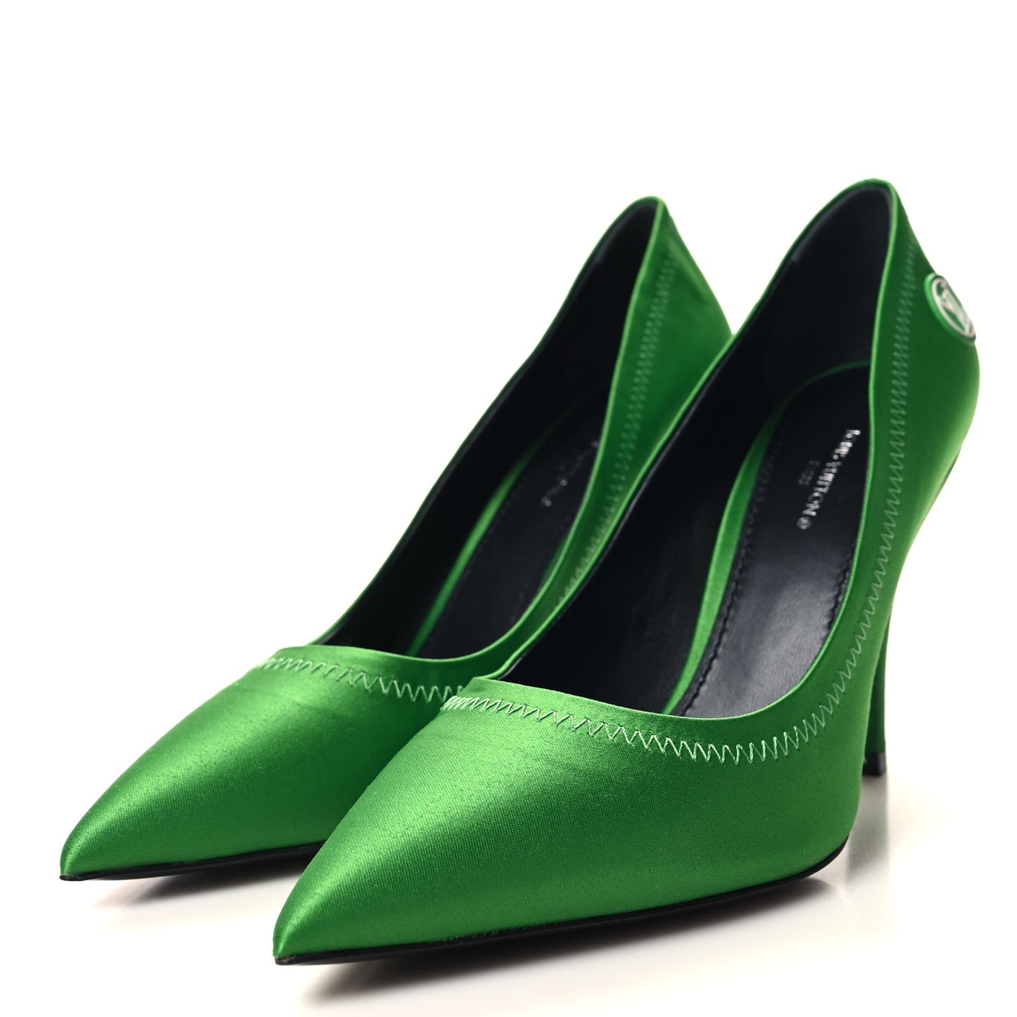 Satin Archlight Pumps 36.5 Green