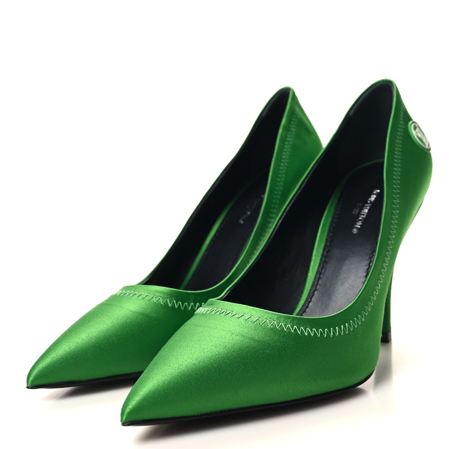 Louis Vuitton Satin Archlight Pumps 36.5 Green 3 of 9