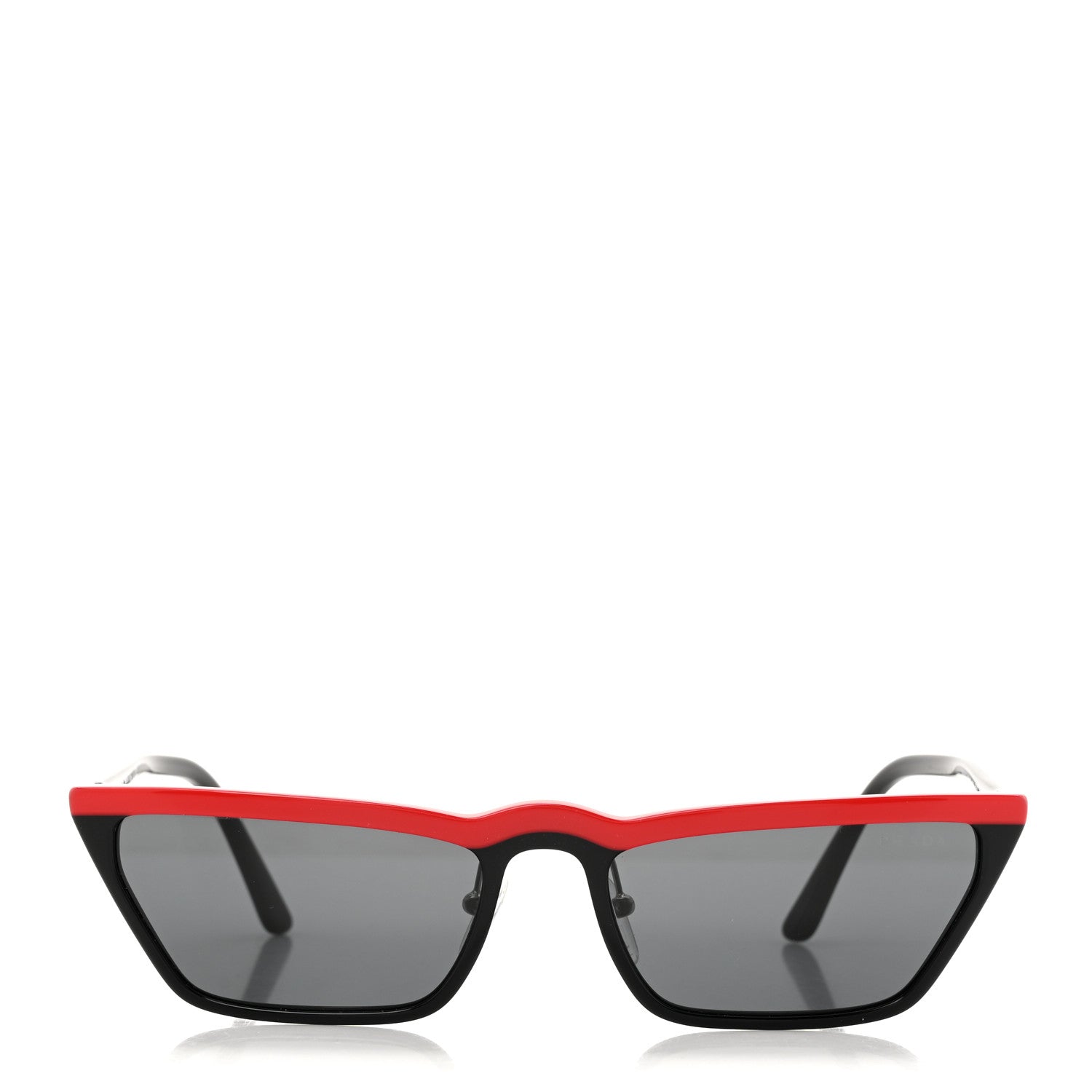 Prada Catwalk Sunglasses SPR 19U Black Red 2 of 7