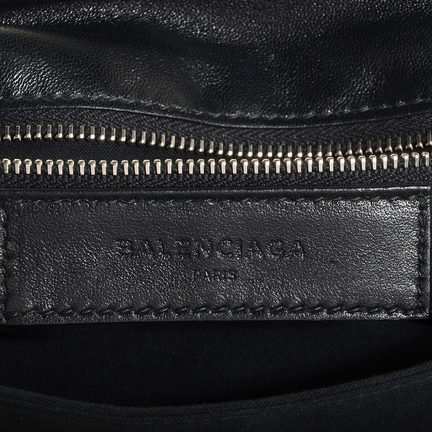 Balenciaga Chevre Metallic Edge Classic Silver Hardware Envelope Clutch Black 6 of 9