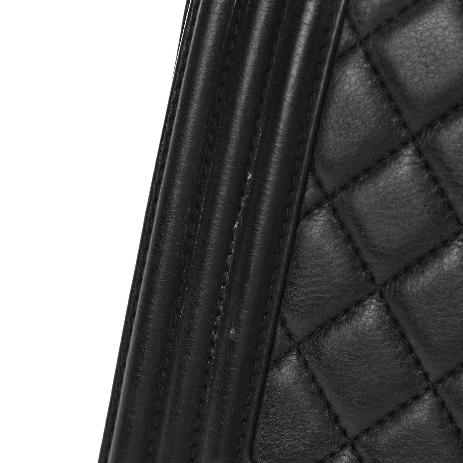 Chanel Calfskin Quilted Medium Boy Flap Black 6 of 9