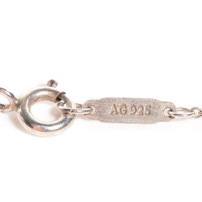 Tiffany Sterling Silver Diamond Crown Key Pendant Necklace 6 of 6