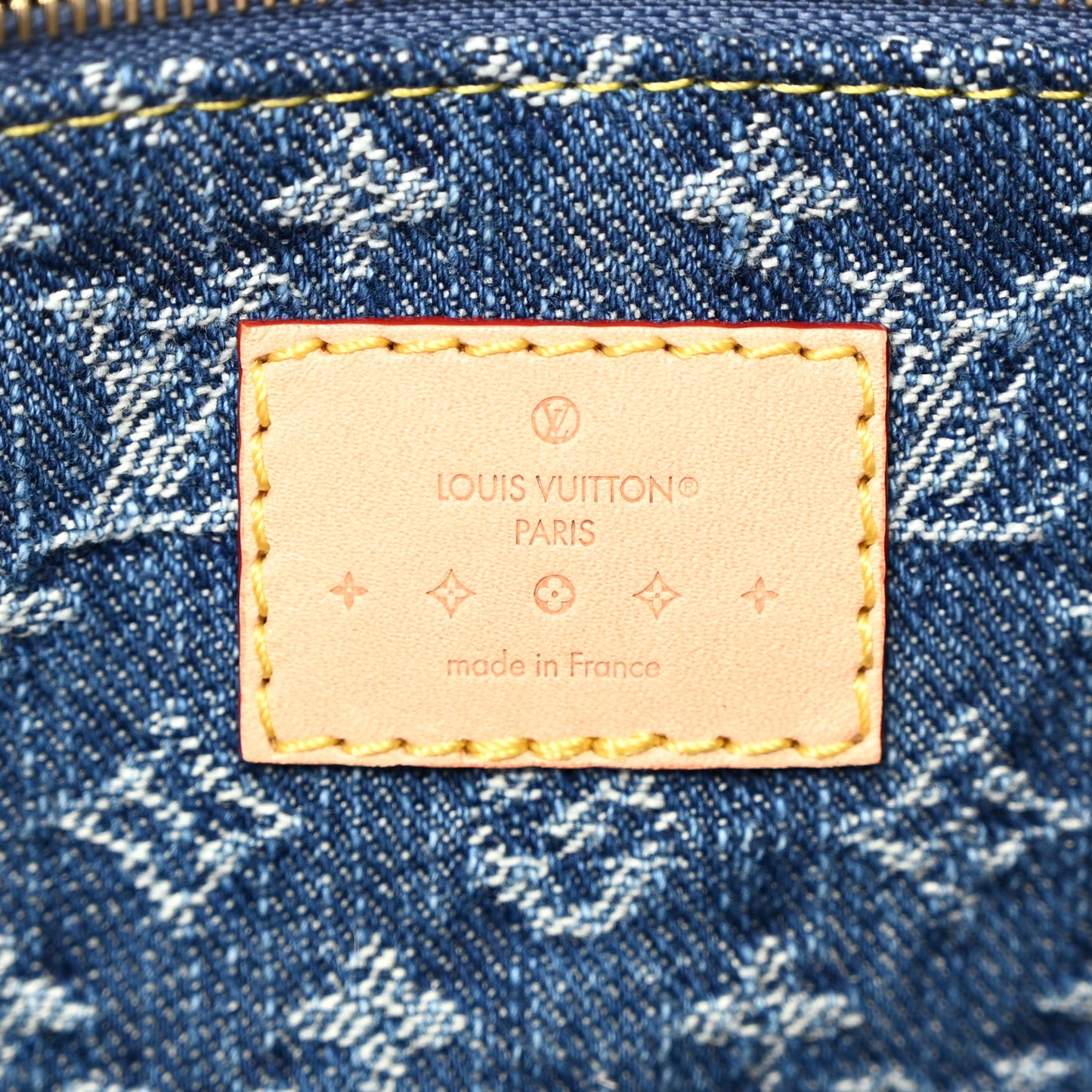 Monogram Denim Pochette Cosmetique GM Denim Blue