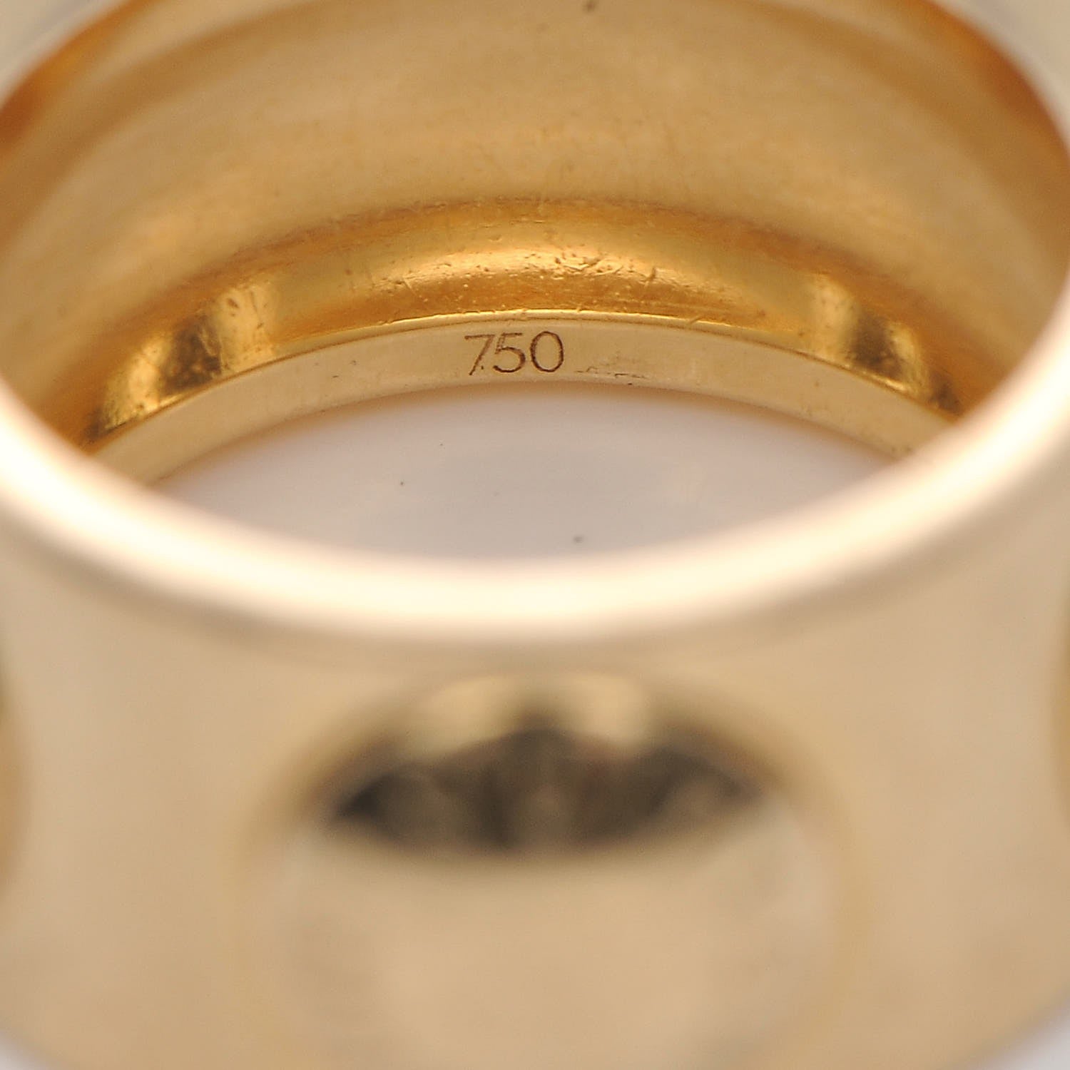 Louis Vuitton 18K Yellow Gold Large Bague Clous Ring 49 5 6 of 6