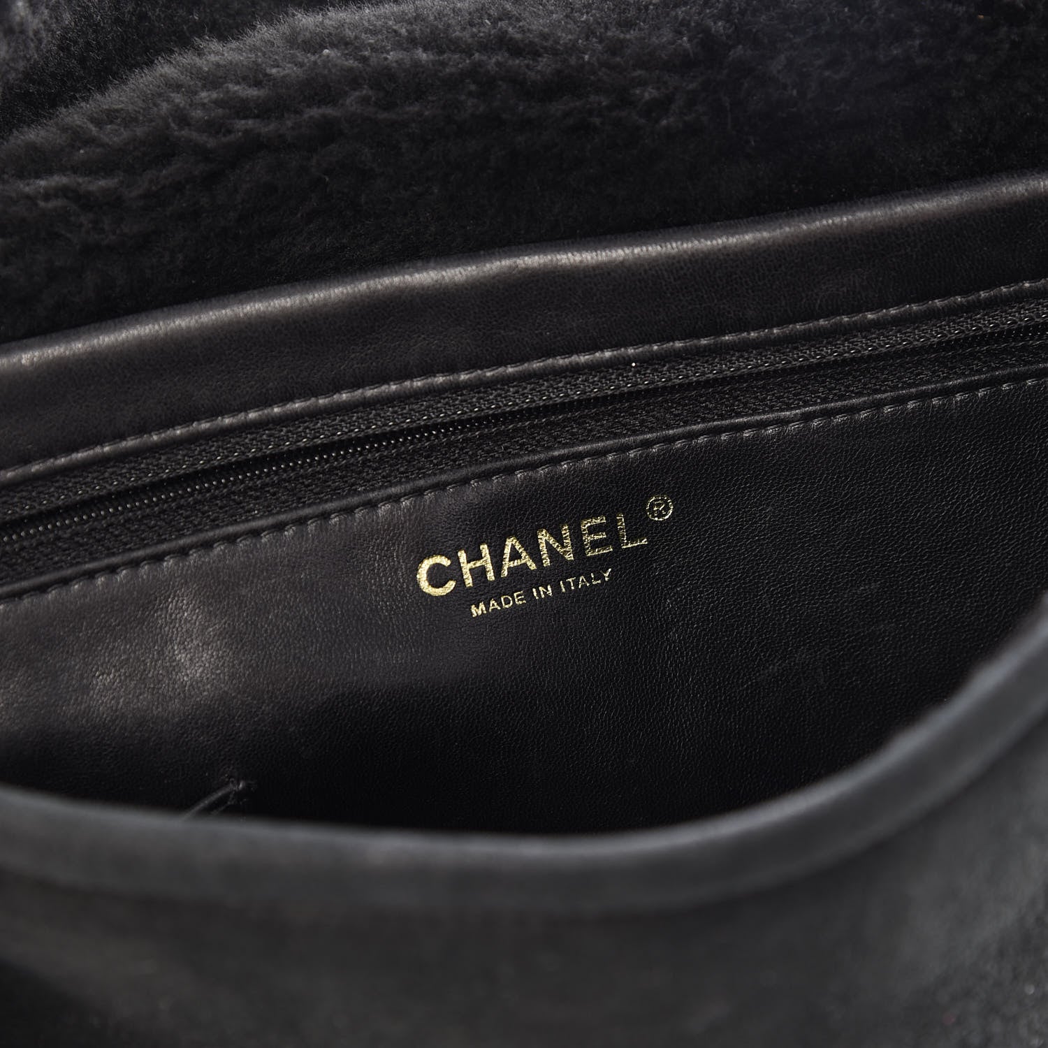 Chanel Suede Sparkling Winter Messenger Black 7 of 10