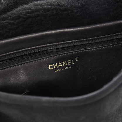 Chanel Suede Sparkling Winter Messenger Black 7 of 10