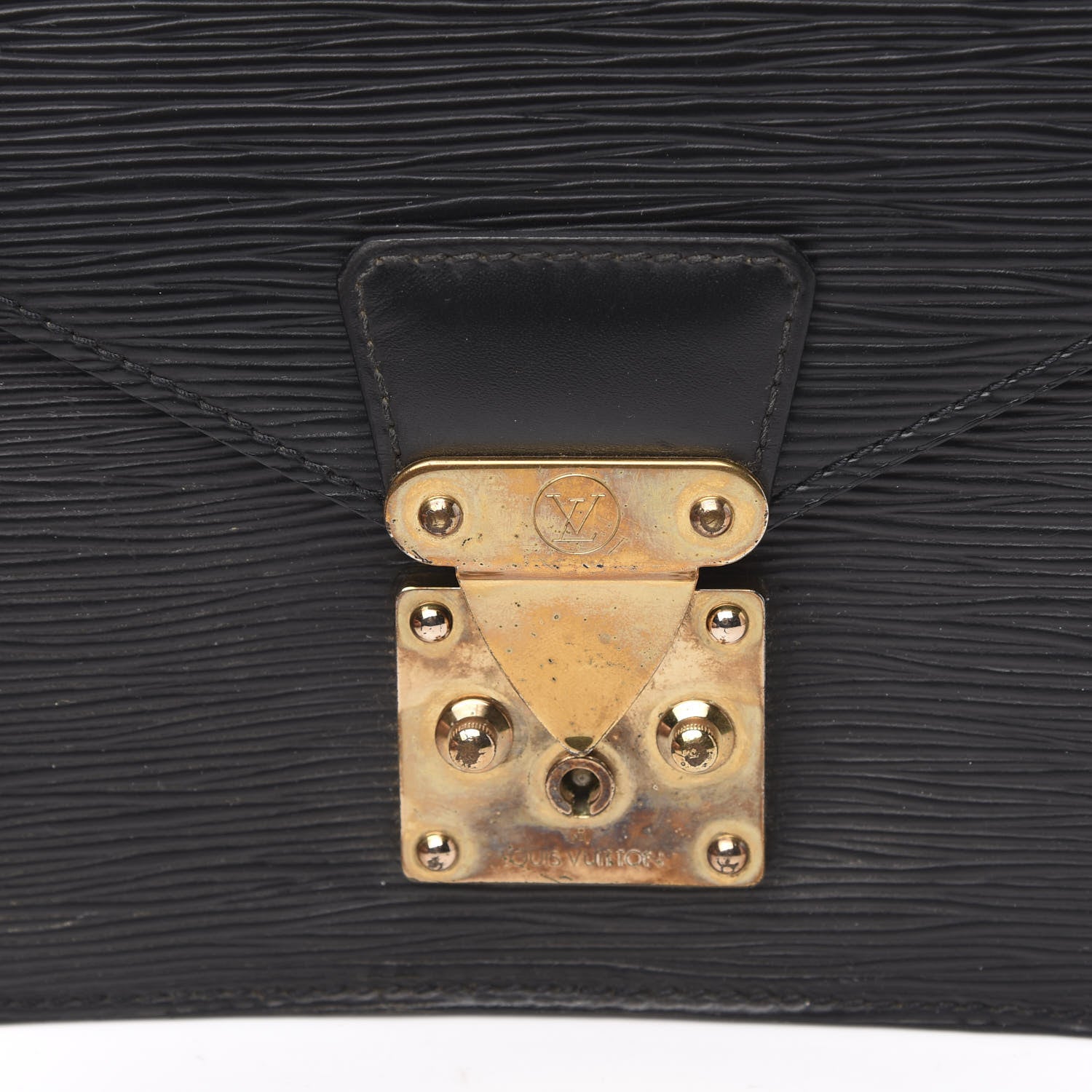 Louis Vuitton Epi Pochette Sellier Dragonne Clutch Black 12 of 13