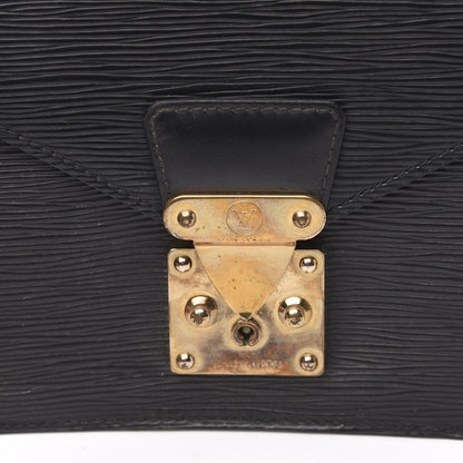 Louis Vuitton Epi Pochette Sellier Dragonne Clutch Black 12 of 13