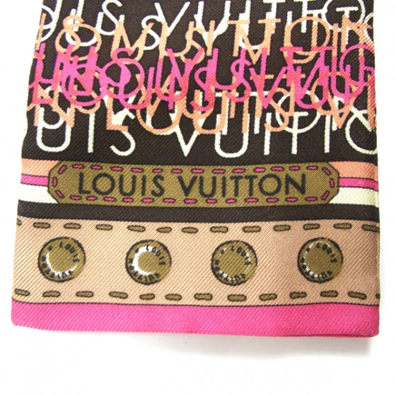 Louis Vuitton Silk Monogram Map Bandeau 6 of 6