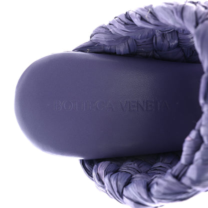 Bottega Veneta Raffia Twisted Intrecciato Stretch The Board Sandals 36 Lavender 7 of 9