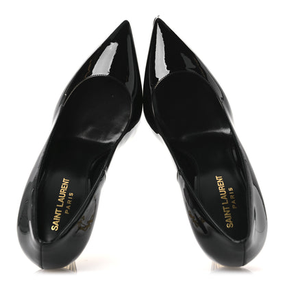 Saint Laurent Patent Opyum 110 Pumps 38 Black Gold 2 of 12