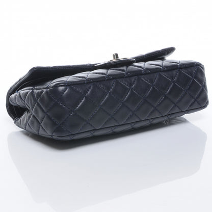 Chanel Lambskin Medium Double Flap Navy 4 of 8