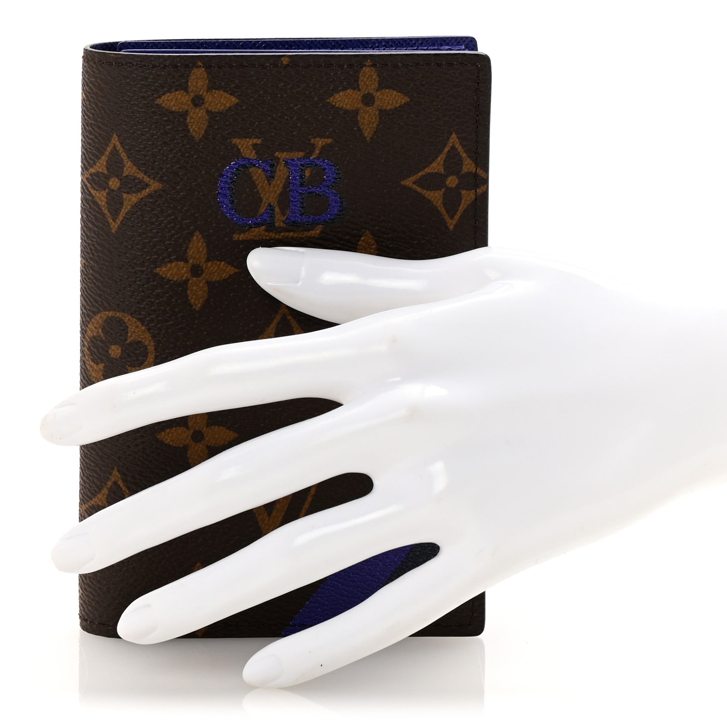 Monogram My LV Heritage Passport Cover Violet Bleu Marine