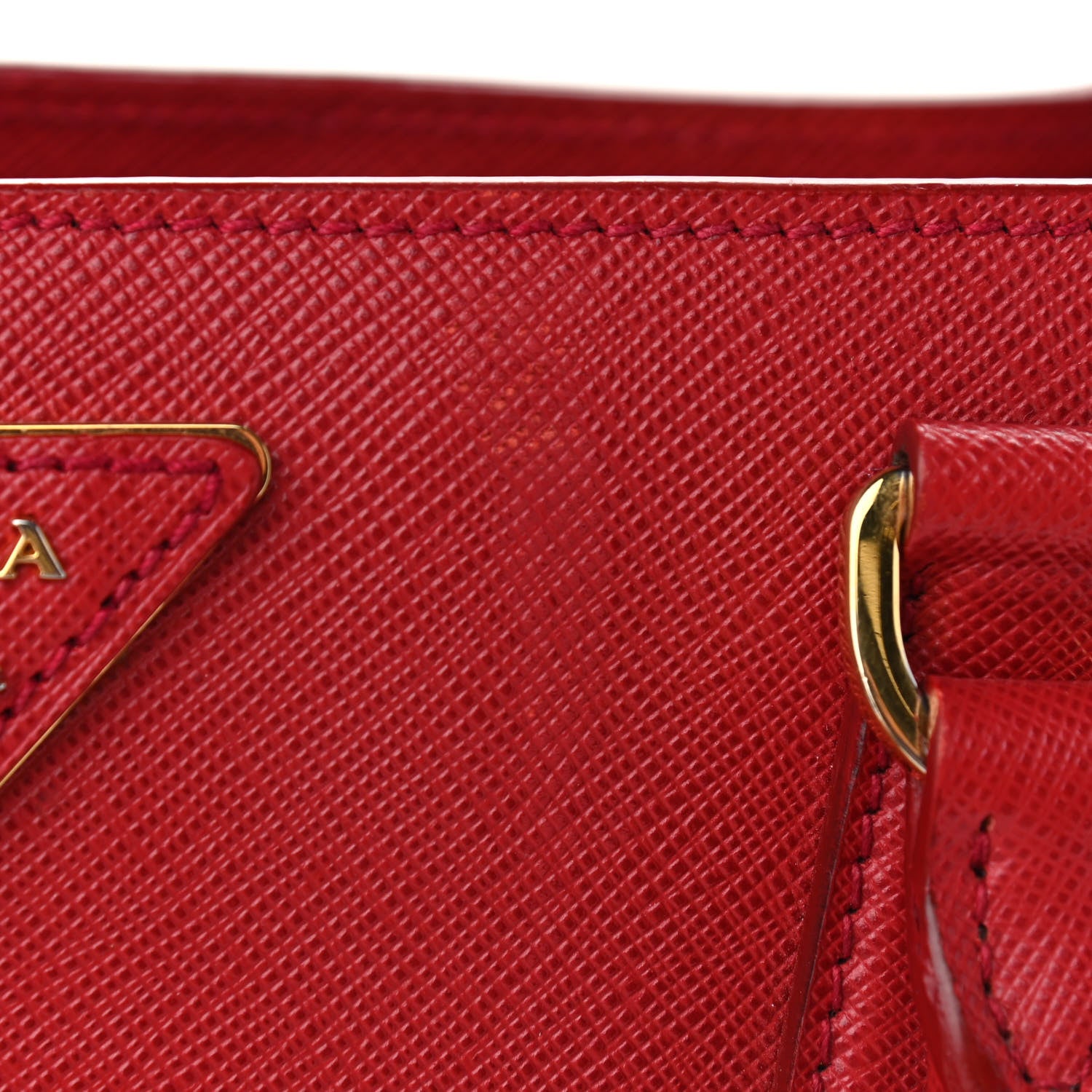 Prada Saffiano Lux Medium Tote Fuoco 18 of 19