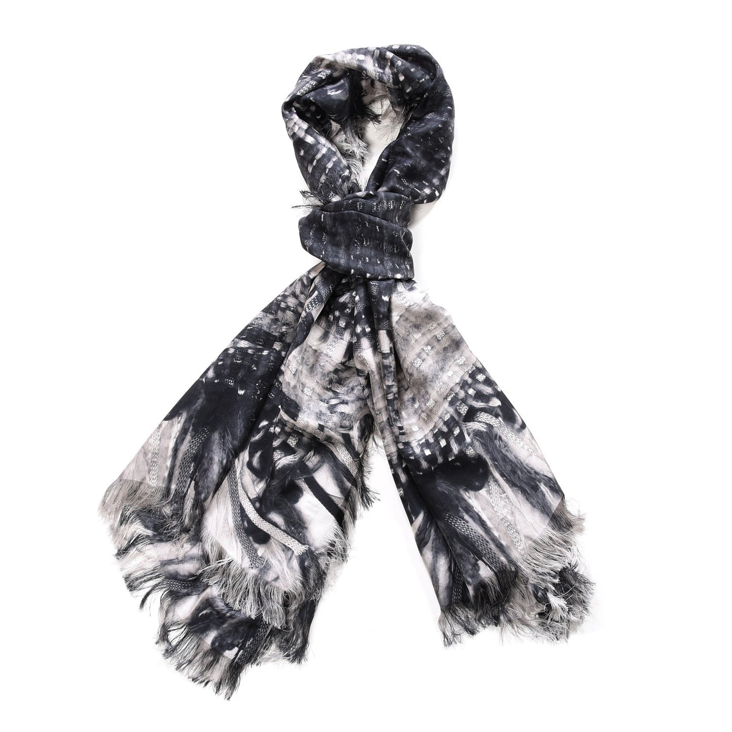 Silk CC Stole Black