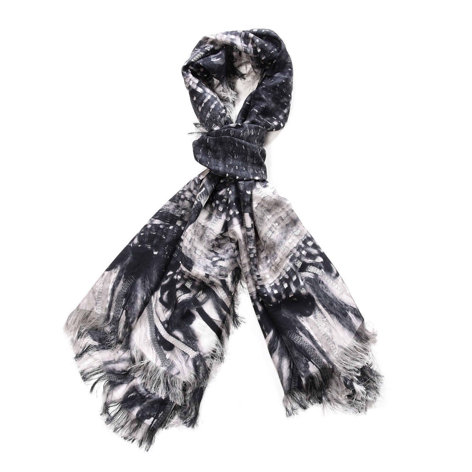 Chanel Silk CC Stole Black 1 of 4
