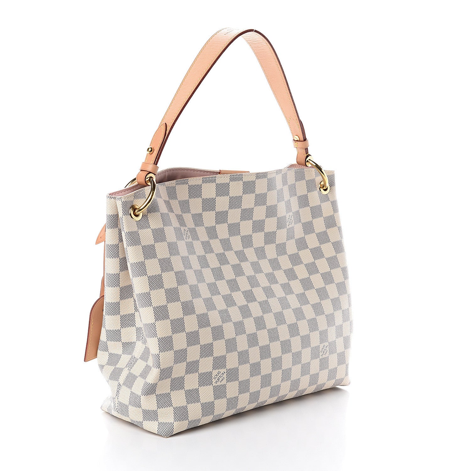 Louis Vuitton Damier Azur Graceful PM Rose Ballerine 2 of 8