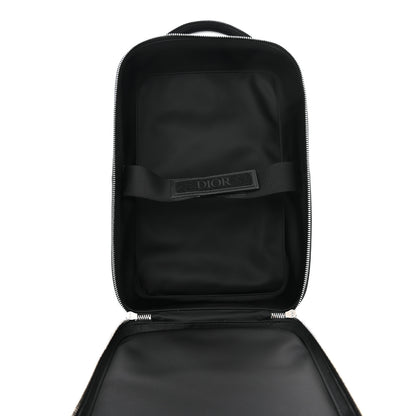 Christian Dior Calfskin Oblique Galaxy Perforated Marsupio World Tour Pelle Sling Black White 5 of 10