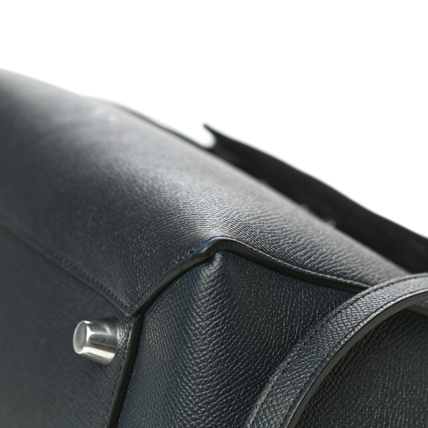 Grained Calfskin Mini Belt Bag Navy