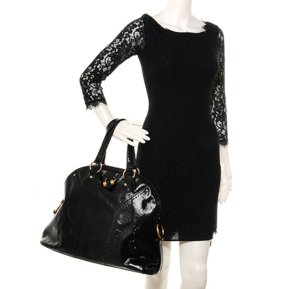 Saint Laurent Patent Oversized Muse Black 2 of 9