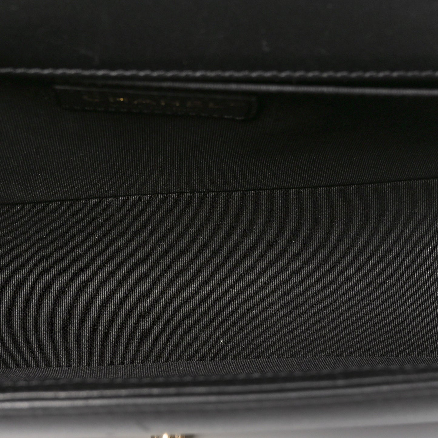 Lambskin Quilted Medium Boy Flap Black