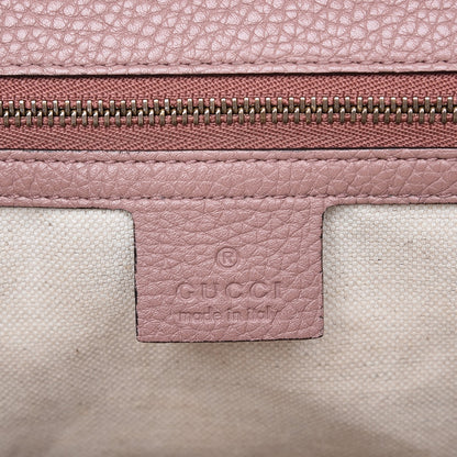 Gucci Calfskin Small GG Marmont Top Handle Bag Rosy Phard 6 of 7