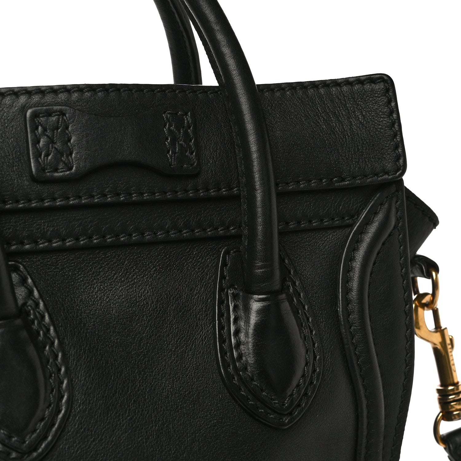 Celine Smooth Calfskin Nano Luggage Black 12 of 17