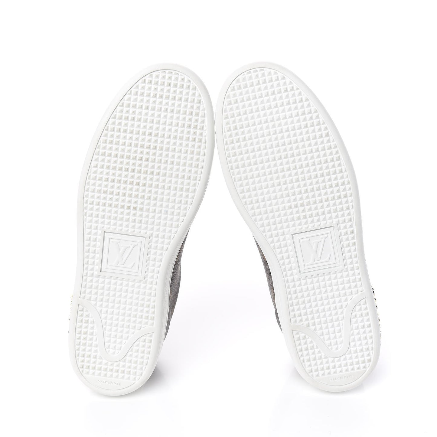 Calfskin Monogram LV Black Heart Sneakers 37 Cacao