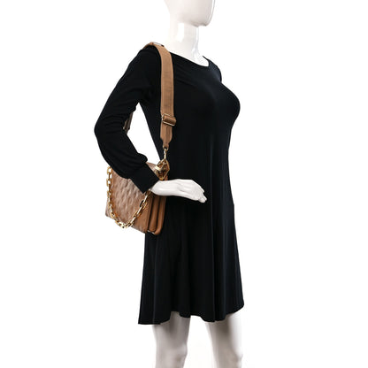 Louis Vuitton Lambskin Embossed Monogram Coussin PM Camel 2 of 14